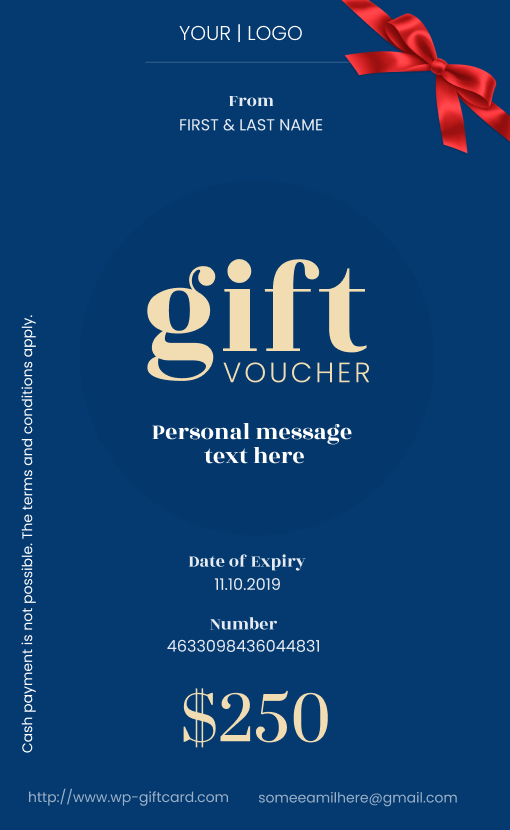 Red Ribbon Gift Voucher